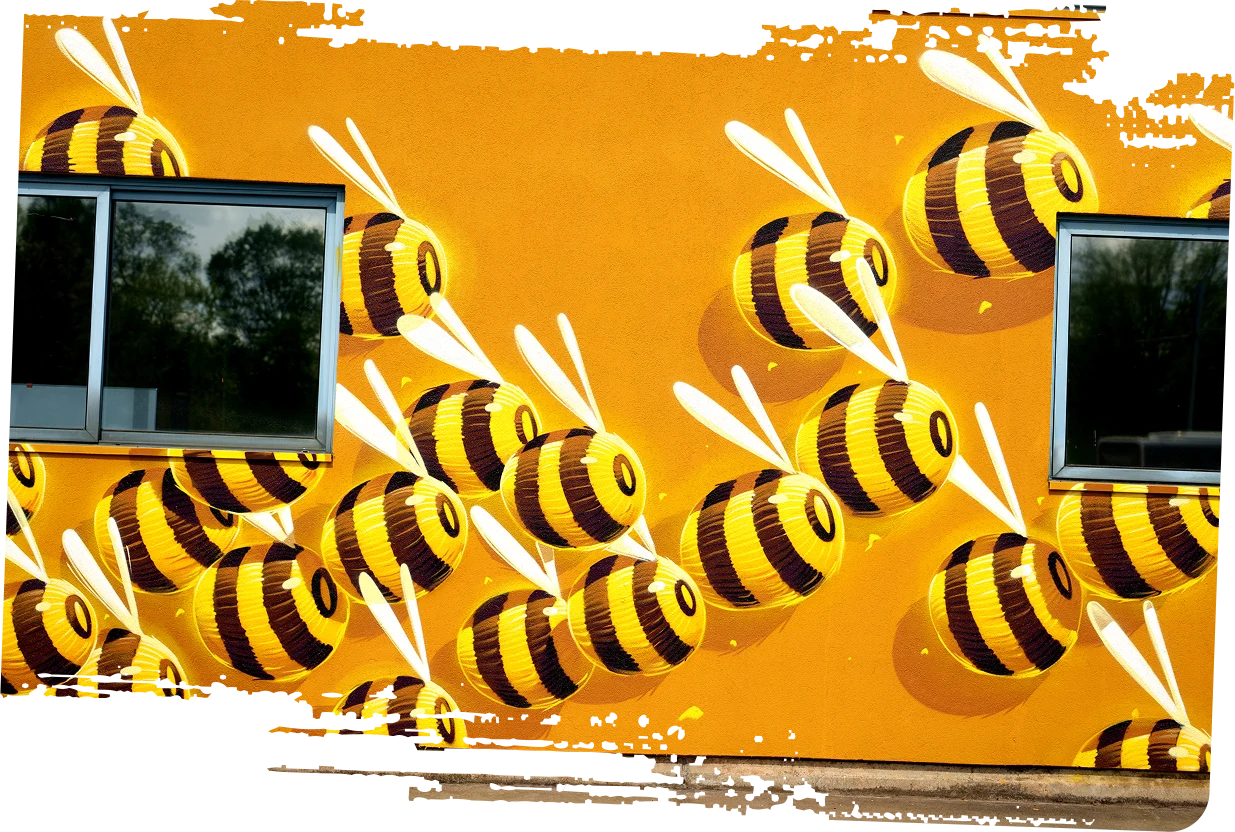 Mur Abeilles par Stom500